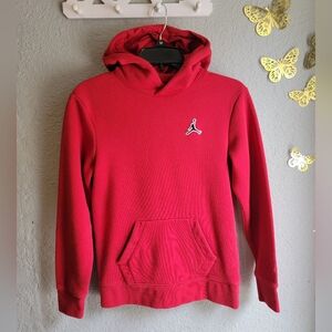 Air Jordan Youth Hoodie Red L 12-13  Fleece Cotton